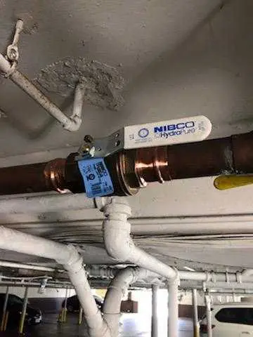 Copper pipe repair and valve work for Backflow Testing in Tile