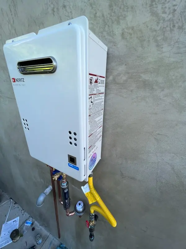 Tankless water heater installation for Tile homes